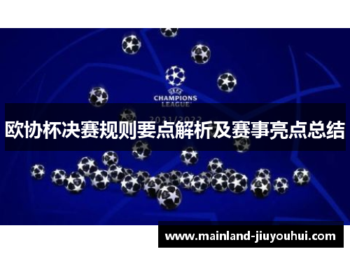 欧协杯决赛规则要点解析及赛事亮点总结 欧协杯决赛规则要点解析及赛事亮点总结